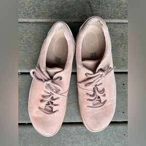 Birkenstock Women's Pink Suede Sneakers